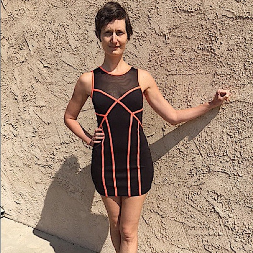 Sexy Mesh Micro Dress